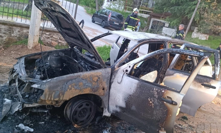 Изгоре автомобил во струмичкото село Банско