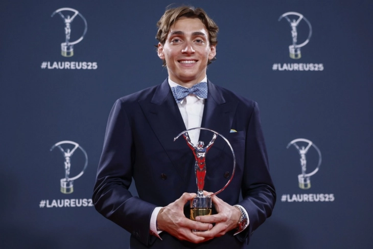 Дуплантис ја освои наградата „Лауреус“ за 2024 година