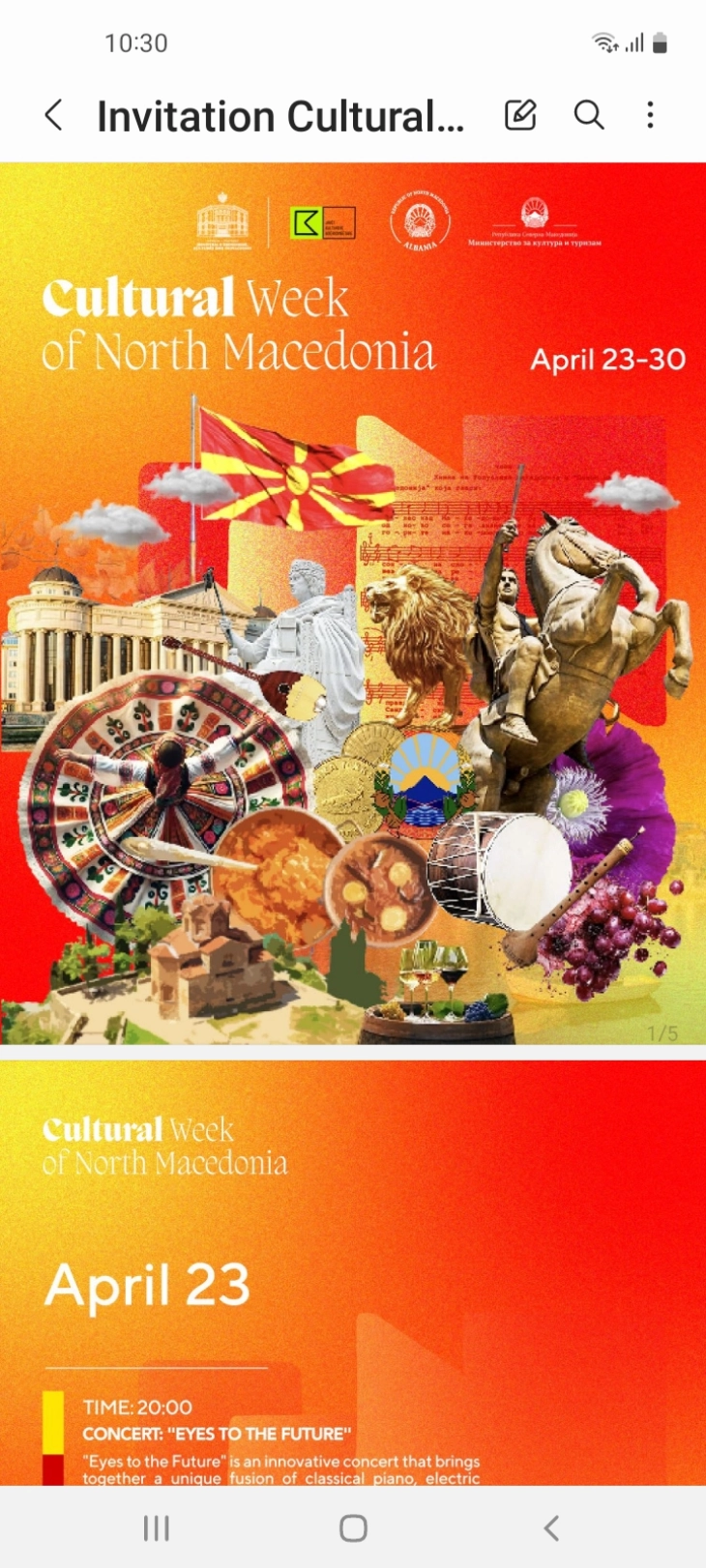 Утре почнува манифестацијата „Недела на македонската култура“ во Тирана, објавен видео спот на албанското министерство