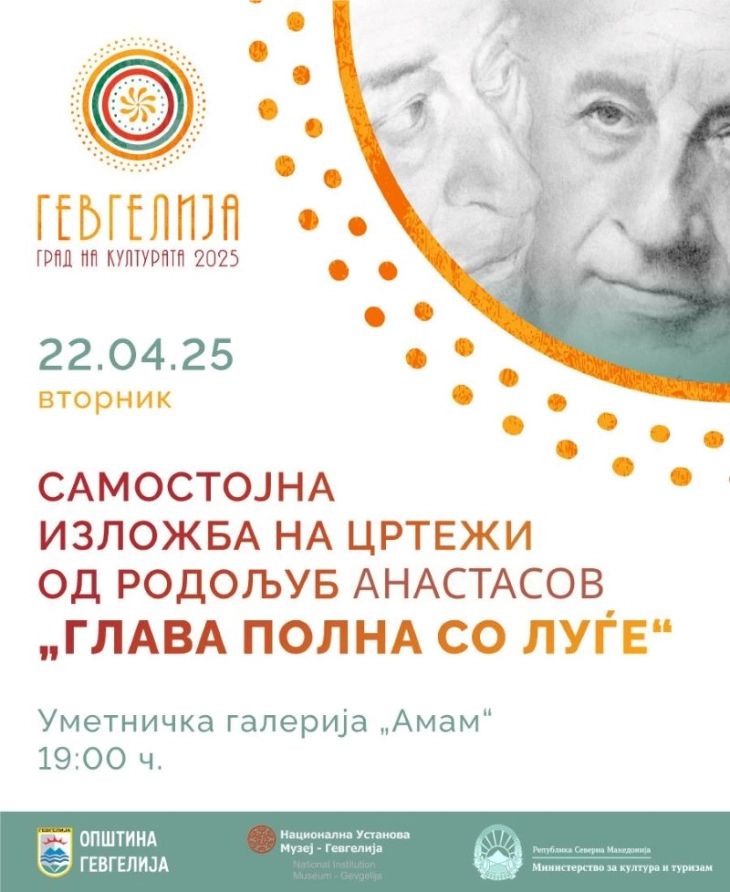 Rodoljub Anastasov exhibit 'Visions' opens in Gevgelija