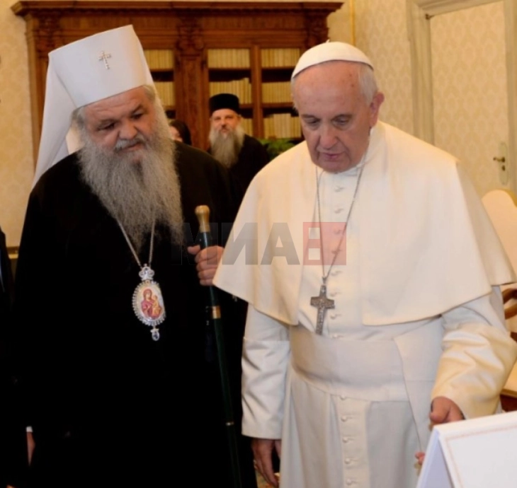 Сочувство од архиепископот Стефан за упокојувањето на папата Франциск