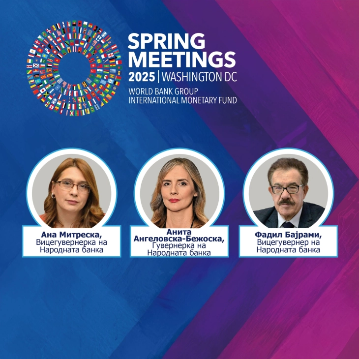 Angelovska-Bezhoska at Spring Meetings in Washington: Policymakers to discuss global economy