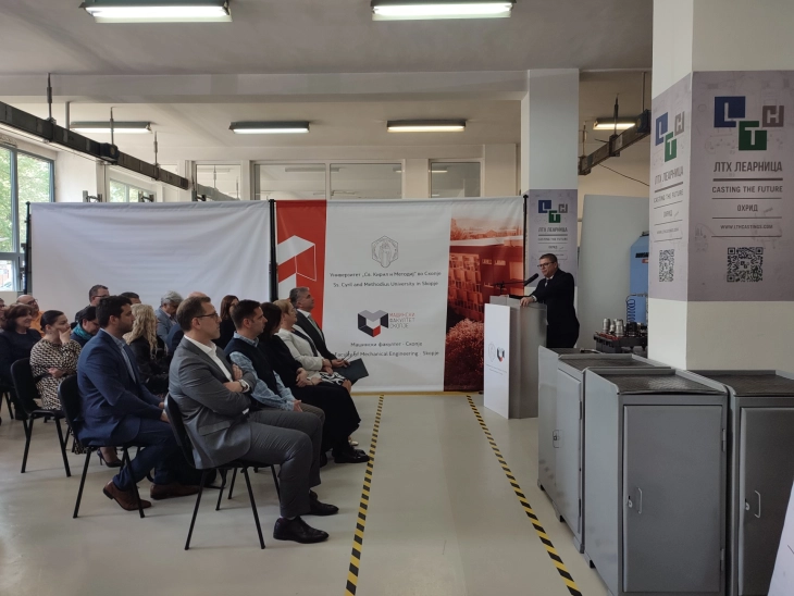 Донирана опрема на Машинскиот факултет од компанијата  ЛТХ Леарница Охрид