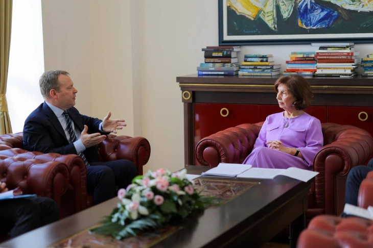 Средба на Сиљановска-Давкова со Кристоф Камп, висок комесар на ОБСЕ за национални малцинства