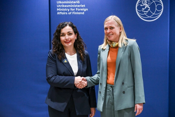 Osmani takoi ministren Valtonen: E falënderova për mbështetjen e fuqishme të Finlandës