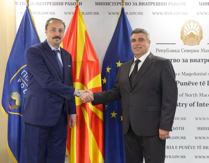 Средба на државниот секретар во МВР Петрушевски со амбасадорот на Република Турција, Фатих Улусој