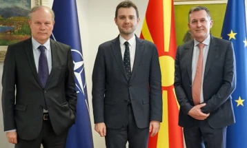 FM Mucunski meets French Ministry for Europe and Foreign Affairs officials Roquefeuil and Troccaz