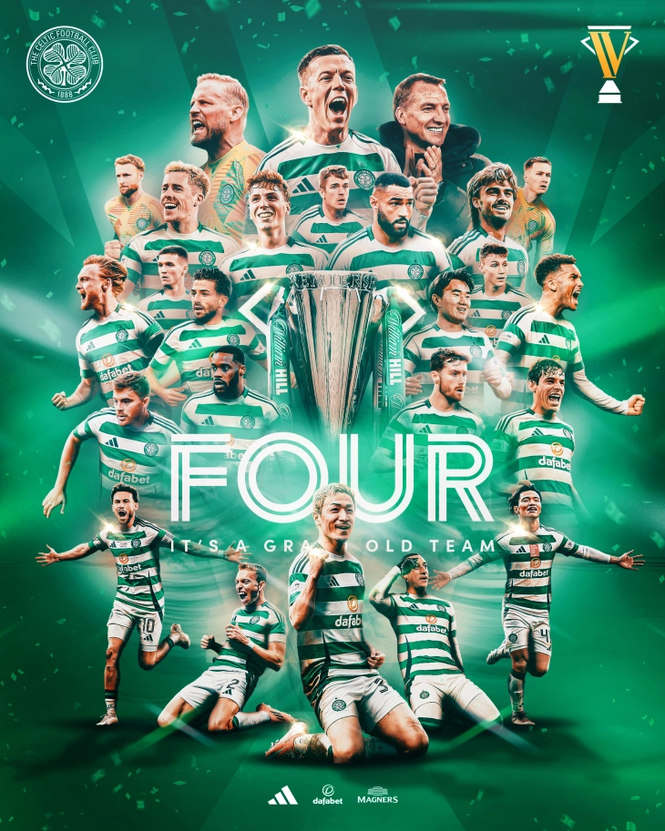 Селтик по 55. пат шампион во Шкотска