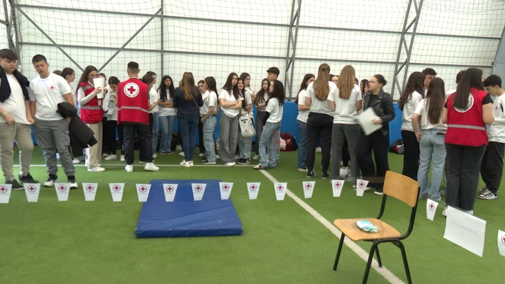 Штипските ученици се натпреваруваа во пружање на прва помош