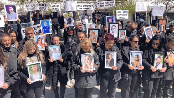 Marshi i parë protestues në Shkup nga familjet e viktimave në 