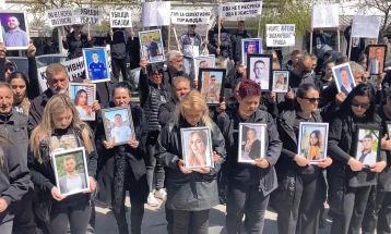 Marshi i parë protestues në Shkup nga familjet e viktimave në 