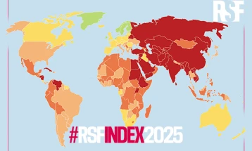 Maqedonia e Veriut në vendin e 42-të në botë sipas Indeksit të lirisë së mediave të “Reporterëve pa kufij”