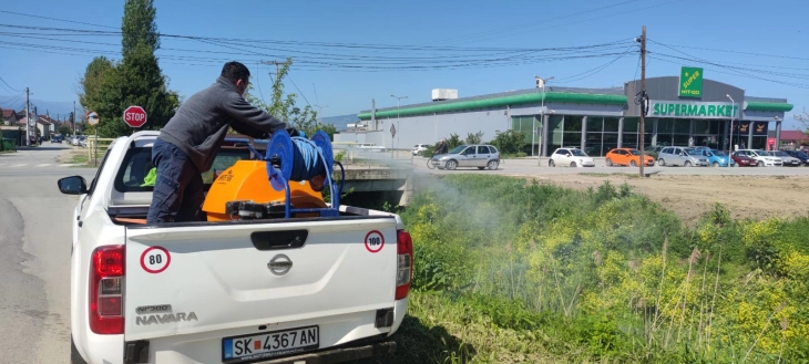 Ларвицидна дезинсекција во Општина Илинден