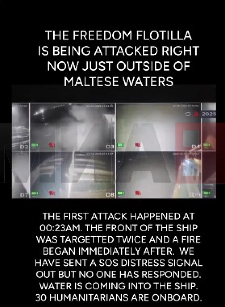 Një anije me aktivistë propalestinezë fundoset në Maltë: 