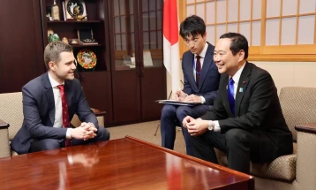 Takim i ministrit Mucunski me ministrin e shtetit për Punë të Jashtme të Japonisë, Hisajuki Fuxhi