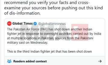 India ka hedhur poshtë pretendimet për rrëzimin e aeroplanëve si 