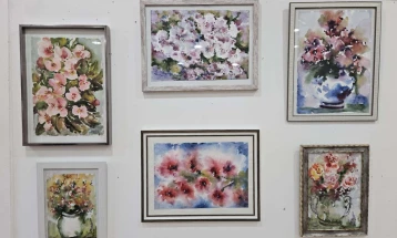 Во Центар за култура Неготино отворена изложба на дела од ликовниот уметник Лазар Дојчинов 