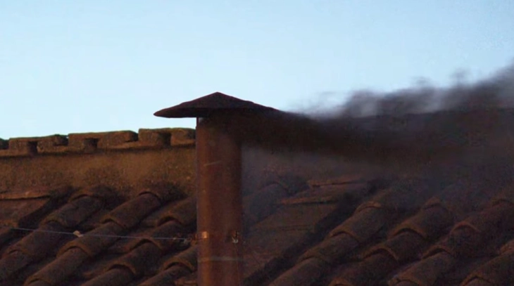 Black smoke seen at the Sistine Chapel meaning no new pope yet