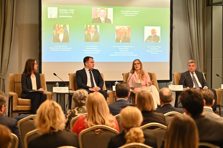 Ангеловска-Бежоска на Kонференцијата на Светска банка: За повисок раст најважно е да се зголеми продуктивноста којашто е околу половина од европската