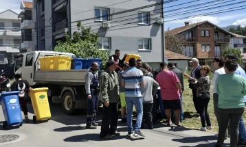 Распределени преостанатите корпи за селектиран комунален отпад во Охрид