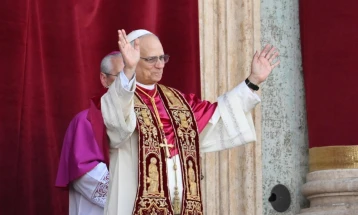 Robert Prevost, first US pope, appears on the balcony as Pope Leo XIV