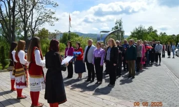 Пригодна свеченост во Делчево по повод 80 години од победата над фашизмот и 74 години од Денот на Европа