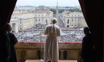 'Never again war:' Pope Leo urges global peace in first Sunday prayer