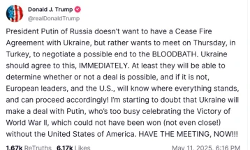 Трамп повика на средба меѓу Украина и Русија во Турција оваа недела