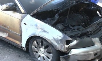 Опожарено возило во Аеродром