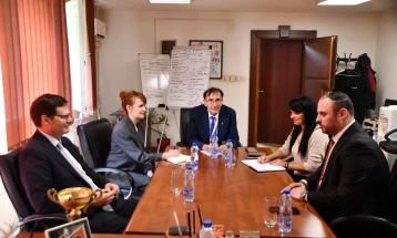 Новоименуваниот амбасадор на Австралија Питер Џорџ Трасвел на средба со претседателот на ЗЕЛС Орце Ѓорѓиевски