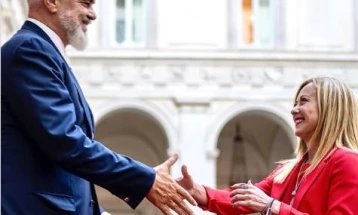 Kryeministrja italiane, Xhorxha Meloni ia uroi fitoren Edi Ramës