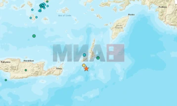 Земјотрес со јачина од 6,1 степен во морскиот дел кај грчките острови Касос и Родос