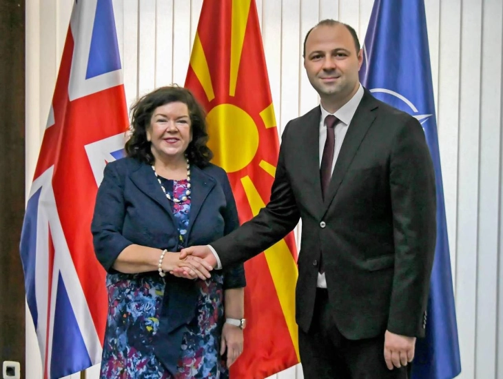 Minister Misajlovski meets UK Special Envoy for Western Balkans Karen Pierce
