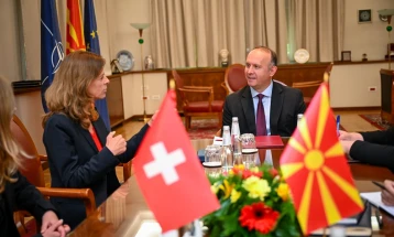 Гаши - Улман: Со Швајцарија континуирано ја унапредуваме билатералната соработка, градиме пријателски односи и меѓусебно се поддржуваме на мултилатерално ниво