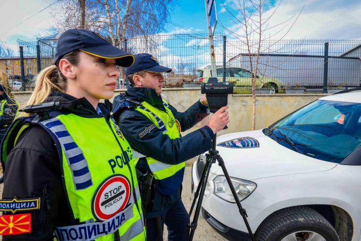 Вкупно 2018 сообраќајни прекршоци изминатите три дена, 256 за брзо возење