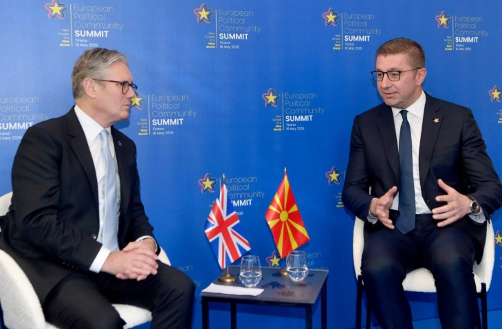 Мицкоски - Стармер: Договорот за стратешко партнерство значи посилна соработка, поцврсти односи и можност за продлабочување на односите