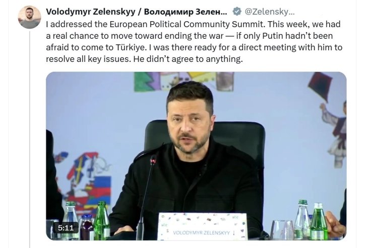 Зеленски жали за пропуштената можност за мир