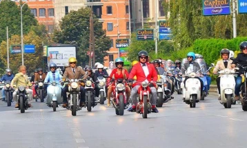 Јубилеен 10-ти пат урбаните моторџии низ скопските улици во знак на борбата за заштита на машкото здравје