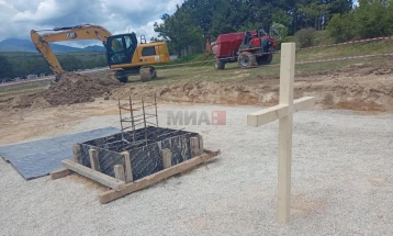 Поставен камен темелник за нова црква кај велешкото село Раштани