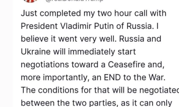 Tramp: Rusia dhe Ukraina menjëherë fillojnë negociata për përfundimin e luftës