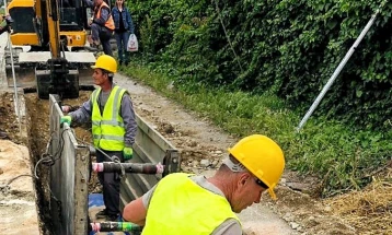 Градот Скопјe продолжува со третата фаза на градежните работи на главниот цевковод на булеварот „Александар Македонски“