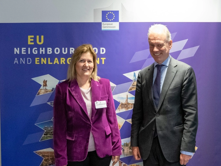 Energy Minister Bozhinovska meets DG NEAR's Director-General Koopman