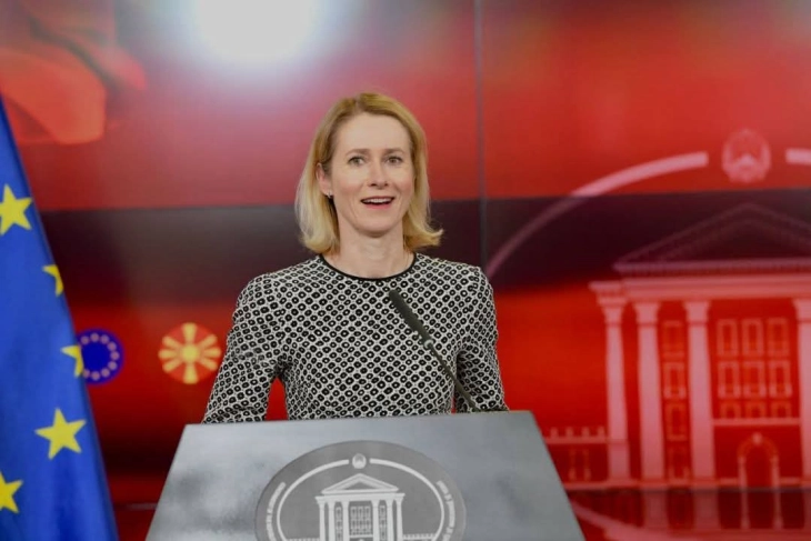 Kallas: EU focused on ensuring plan A for country’s integration works