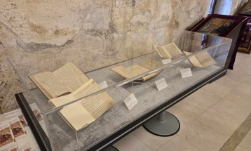 Rare exhibition of manuscripts and early printed books from Macedonia’s national library opens for first time in the country