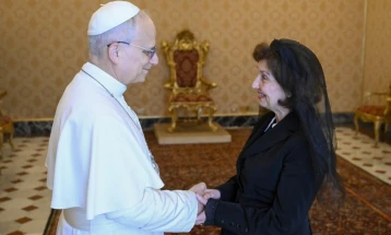 President Siljanovska-Davkova has audience with Pope Leo XIV