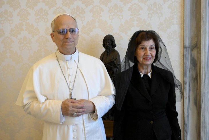 Сиљановска-Давкова:  И папата Лав 14 и претседателот Матарела се наши големи пријатели