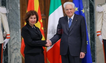 EU must not allow country to be victim of identity issues or bilateralization, Mattarella tells meeting with Siljanovska Davkova