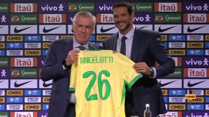 Првиот список на Анчелоти на чело на Бразил