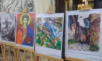 Во Битола отворена државна изложба на детски ликовни творби на тема „Народната култура како трајна инспирација во моето творештво“