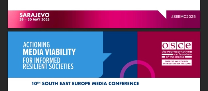 Медиумска одржливост и слобода на изразување во фокусот на конференција на ОБСЕ во Сараево